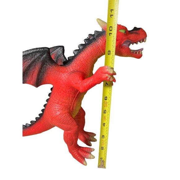 Soft Red Dragon Figure 2018 Soft Rubber PVC Plastic - Picture 8 of 11